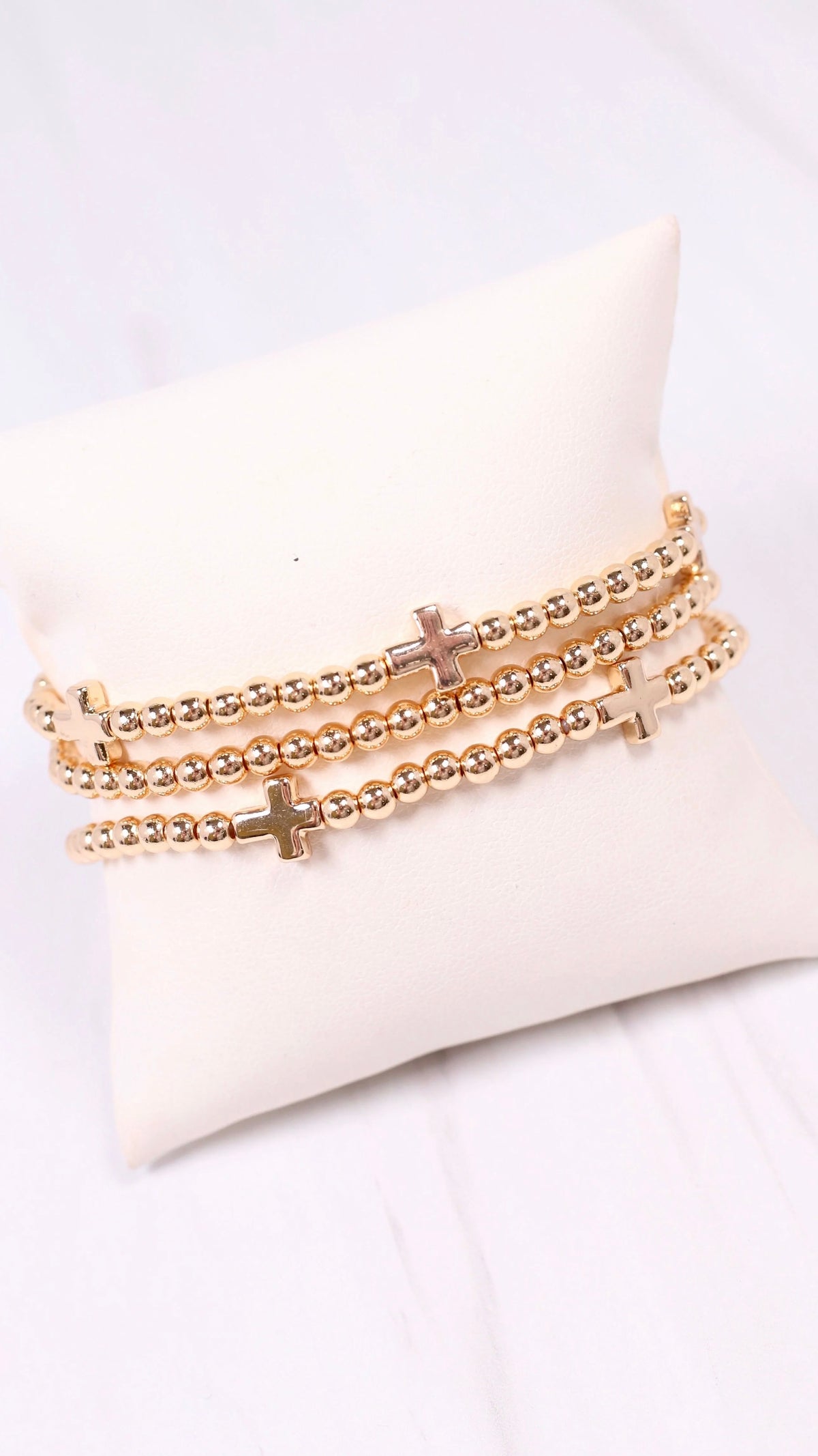 The Golden Cross Bracelet Set