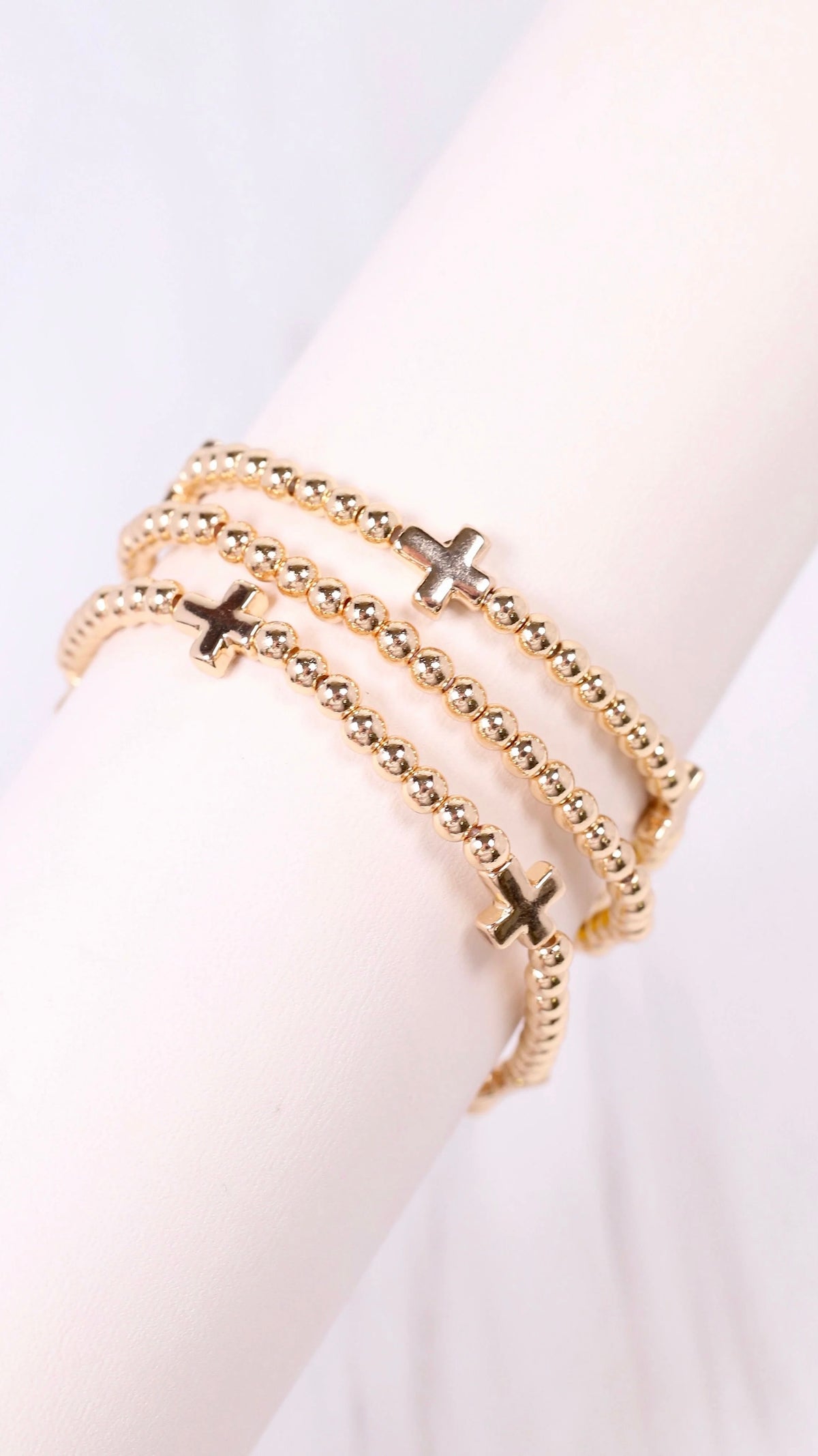 The Golden Cross Bracelet Set
